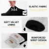 Bodvera Fingerless Gloves for Women Winter Half Finger Gloves Knitted Fingerless Mittens for Typing Driving view 2