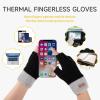 Bodvera Fingerless Gloves for Women Winter Half Finger Gloves Knitted Fingerless Mittens for Typing Driving view 3