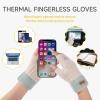 Bodvera Fingerless Gloves for Women Winter Half Finger Gloves Knitted Fingerless Mittens for Typing Driving view 3