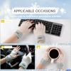 Bodvera Fingerless Gloves for Women Winter Half Finger Gloves Knitted Fingerless Mittens for Typing Driving view 4