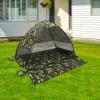 Camping Tent, Portable pop-up Tent, Automatic 2-3 Man Person Instant Tent, Dome Tent & Shelters with Extended Floor Mat Porch, UV50+, Wind, and rain Protection for Car Camping Garden Beach view 3