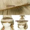 Half and Half Blonde Christmas Cindy Costume Wig Set Blonde Double Braids Wig with Bangs for Costumes Halloween view 4