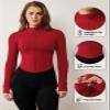 AVGO Workout Jackets for Women Full Zip Lightweight Athletic Slim Fit Tops Running Sports Track Jacket with Pockets(Red,XL) view 4