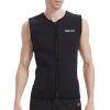 3MM Men Wetsuits Front Zip Wetsuit Top Sleeveless Diving Vest for Diving Surfing Snorkeling Kayaking Water Sports(Black_Medium) view 1