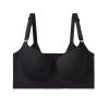 Back Smoothing Push-up Bra, Women Deep Cup Full Back Underwireless Plus Size Bra (US, Numeric, 44, Regular, Regular, E, Black) view 1