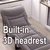 AoForce Portable Bed for Adults Queen Size Camping Cot Four-Position Adjustable Backrest 3D Headrest Folding Bed Made of Metal for Home Nap Beach Travel(Gray) view 3