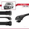 acpar Compatible with Fiat Doblo 2000-2009 ACE-1 Car Roof Rack Cross Bar Black Aluminium 4 Bars view 3