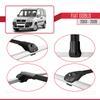acpar Compatible with Fiat Doblo 2000-2009 ACE-1 Car Roof Rack Cross Bar Black Aluminium 4 Bars view 4
