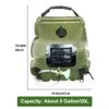 Solar Portable Shower for Camping 5 Gallon/20L - Solar Powered Camp Shower Bag with Switchable Shower Head and Detachable Hose for Camping, Backpacking, RV Travel view 3