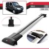 acpar Compatible with Fiat Doblo 2000-2009 Car Roof Rack Cross Bar Fly Model Grey view 4