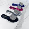 Women's Summer Flat African Sandals Outwearing Rhinestone Sandals And Slippers Women Summer Sandals (Hot Pink, 8) view 4