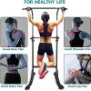 Squat Rack Multi-Functional Power Cage with LAT Pulldown Pulley System, 1400 lb Capacity Power Rack for Home and Garage Gyms (Black6) view 4