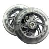 GXBHSP 2pcs Light-up 120mm Scooter Wheels LED Flash Front Wheels Replacement fro Kick Scooter Troller (Grey) view 1