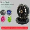 GXBHSP 2pcs Light-up 120mm Scooter Wheels LED Flash Front Wheels Replacement fro Kick Scooter Troller (Grey) view 2