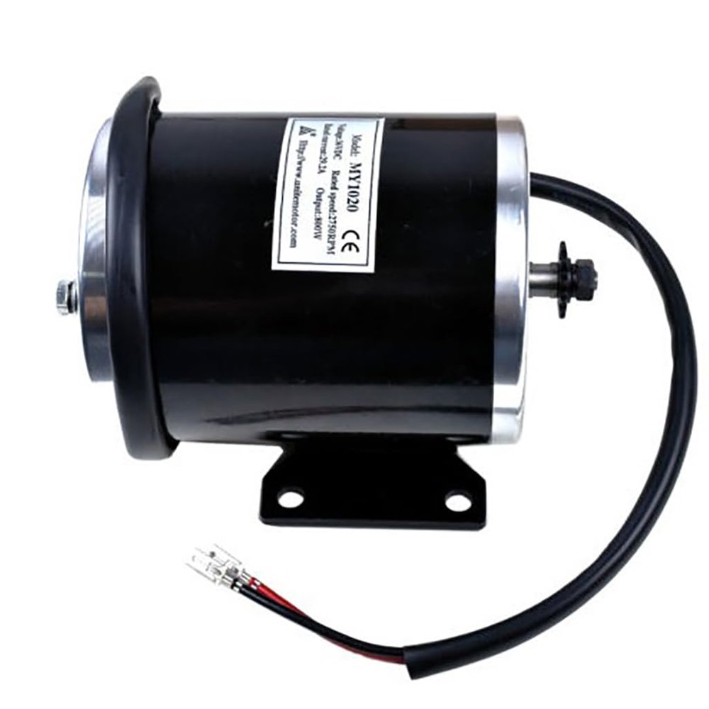 DC 36V 800W Brush Electric Start Motor 2750RPM Go Kart Motor Universal for Scooter Ebike Bicycle Razor ATV UTV Drift Trike Golf Cart Quad Buggy Dune Moped 4 Wheeler Tricycle Dirt Pit Bike (800, Watts)