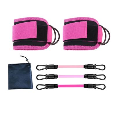 Ankle Resistance Bands with Cuffs Ankle Bands Glute Exercise Bands Glutes Workout Equipment with Adjustable Ankle Strap