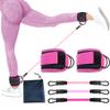 Ankle Resistance Bands with Cuffs Ankle Bands Glute Exercise Bands Glutes Workout Equipment with Adjustable Ankle Strap view 3