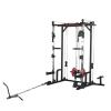Squat Rack Multi-Functional Power Cage with LAT Pulldown Pulley System, 1400 lb Capacity Power Rack for Home and Garage Gyms (Orange+Black) view 1