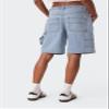 Bermuda Jean Shorts for Women Y2k Straight Leg Keen Length Baggy Long Jorts Summer Carpenter Denim Shorts(Trendy Blue,Large) view 3