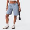 Bermuda Jean Shorts for Women Y2k Straight Leg Keen Length Baggy Long Jorts Summer Carpenter Denim Shorts(Trendy Blue,Large) view 4