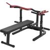 Squat Rack Multi-Functional Power Cage with LAT Pulldown Pulley System, 1400 lb Capacity Power Rack for Home and Garage Gyms (Red1) view 1