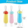 3 in 1 Multifunctional Lid Gap Cleaning Brush Set - Cup, Bottle, Sport Water Bottle (Pink, Yellow, Blue) view 2