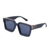 Anybird Fashion Rhinestone Square Sunglasses for Men Women,Goggle Glasses UV400 Luxurious Bling Aviator Glasses,C,L view 1