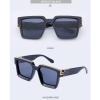 Anybird Fashion Rhinestone Square Sunglasses for Men Women,Goggle Glasses UV400 Luxurious Bling Aviator Glasses,C,L view 2