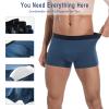 GRESTU Men's 4-Pack Big & Tall 2XL-8XL Underwear Boxer Briefs No Fly with Comfortable Cool Plus Size Underwear Pack view 2