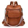 JSGHGDF Practical PU Leather Backpack Vintage Rucksacks School Bag Shoulder Handbag view 1