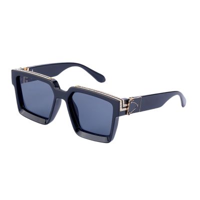 Anybird Fashion Rhinestone Square Sunglasses for Men Women,Goggle Glasses UV400 Luxurious Bling Aviator Glasses,B,L