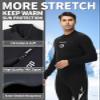 Owntop Wetsuit 5mm Neoprene Diving Suit for Mens Womens - Thicken Full Wet Suit, Back Zip Long Sleeve UPF50+ Keep Warm Swimwear for Scuba Surfing Swimming Diving Snorkeling Water Sports, Blakc M view 3