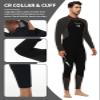 Owntop Wetsuit 5mm Neoprene Diving Suit for Mens Womens - Thicken Full Wet Suit, Back Zip Long Sleeve UPF50+ Keep Warm Swimwear for Scuba Surfing Swimming Diving Snorkeling Water Sports, Blakc M view 4