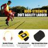 BORNEW Agility Speed Training Equipment Set, Football Practise Set with 20ft Agility Ladder, 12 Cones, 4 Adjustable Hurdles, Jump Rope, Parachute, for Basketball, Soccer, Football, Kids, Youth, Adults view 4