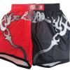 DRHOM Kids Muay Thai Shorts Training Boxing Active Shorts BJJ Fitness Workout Sport Trunk Clothing (US, Alpha, X-Small, Regular, Flame) view 3