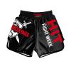 DRHOM Kids Muay Thai Shorts Training Boxing Active Shorts BJJ Fitness Workout Sport Trunk Clothing (US, Alpha, X-Small, Regular, Black) view 1
