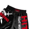 DRHOM Kids Muay Thai Shorts Training Boxing Active Shorts BJJ Fitness Workout Sport Trunk Clothing (US, Alpha, X-Small, Regular, Black) view 3