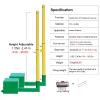 WDJBPSH Freestanding Badminton Sets with Replacement Balls Netting, Heavy Duty Portable Pickleball Combo Kits for Backyard Driveway Stadium Playground, Easy to Move(with 9.5m Volleyball net) view 3