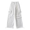 2024 New Cargo Pants Womens&Girls American Style Big Multi-Pocket Y2k Streetwear Elastic Drawstring Baggy Wide Leg Pants view 1