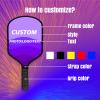 Custom Pickleball Paddle with Personalized Photo, Text & Logo, Ideal Gift for Pickleball Players, Beginners, Men, Women view 4