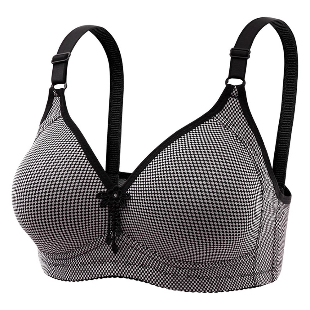 Women No Underwire Push Up Bras Comfort Wireless Bra Large Bust Everyday Bralettes Full Coverage High Supports Bras