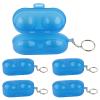 DriKou Pong Ball Storage Case, Table Tennis Ball Container Box with Key Chain Hardness Plastic, Table Tennis Accessories for 2 Table Tennis Balls (Blue (Send Chain)) view 2