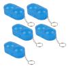 DriKou Pong Ball Storage Case, Table Tennis Ball Container Box with Key Chain Hardness Plastic, Table Tennis Accessories for 2 Table Tennis Balls (Blue (Send Chain)) view 3