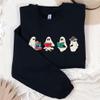 MadalenStore Cute Acotar Ghost Reading Sweatshirt - Halloween Book Reader, Bookish Ghost Shirt for SJM Book Lovers L Dark Heather view 4