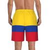 nanger Flag of Colombia Men'S Swim Trunks Quick Dry Shorts Bathing Suit with Pockets, for Beach, Summer, Sports White view 3