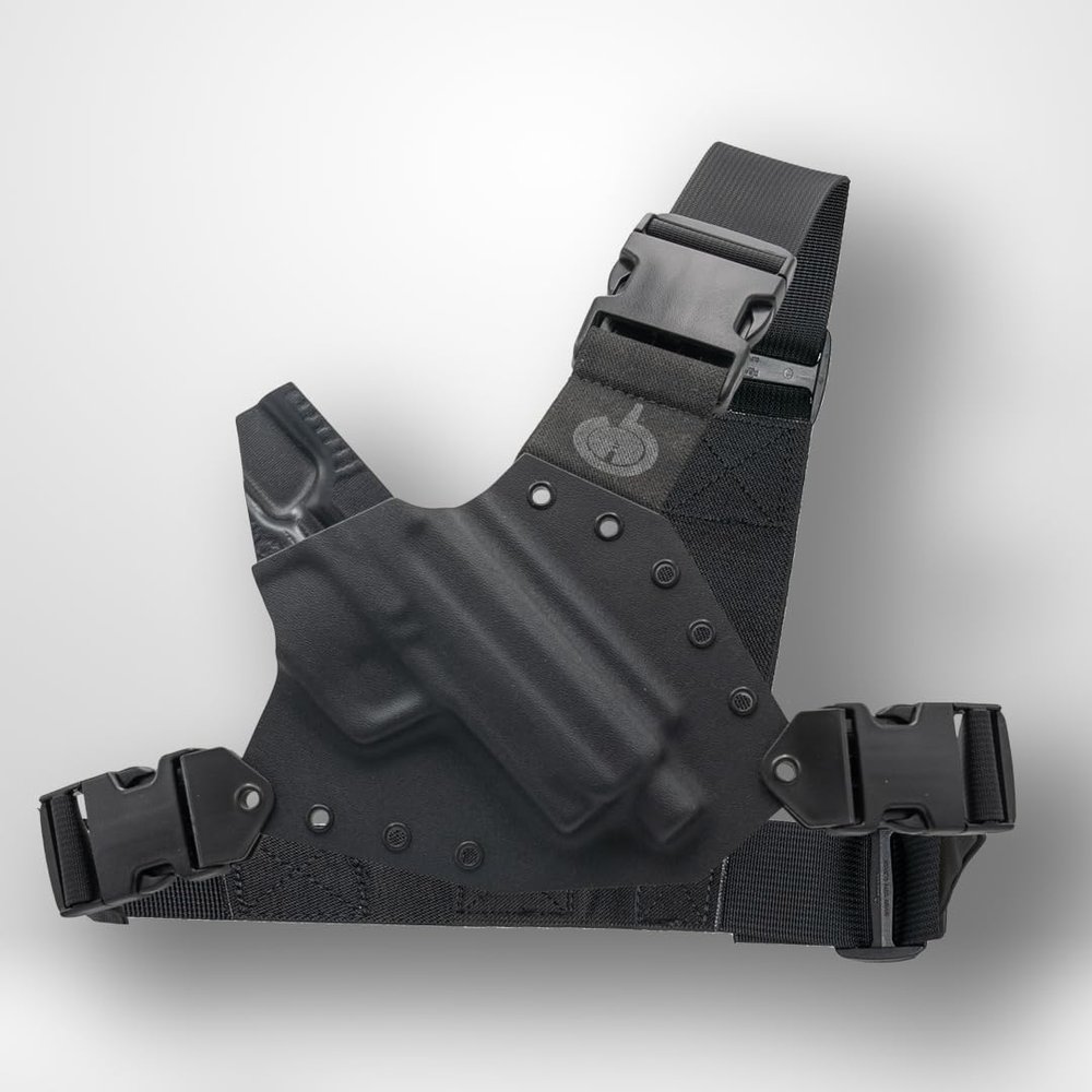 Kenai Chest Holster for an H&K - Black (Model - HK 45 Compact, Right)