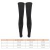 Sunicon Compression Leg Sleeve,1 Pair Black Unisex Sun Protection UV Resistant Leg Sleeves Breathable Comfortable Quick Dry Cycling Leg Sleeves for Summer Outdoor Spor (XXXL Size) view 2