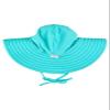 RuffleButts Bright Aqua UPF50+ Swim Hat - 0-12m view 1