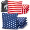 GoSports Official Regulation Cornhole Bean Bags Set of 8 - All Weather - Classic American Stars and Stripes view 1