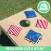 GoSports Official Regulation Cornhole Bean Bags Set of 8 - All Weather - Classic American Stars and Stripes view 4